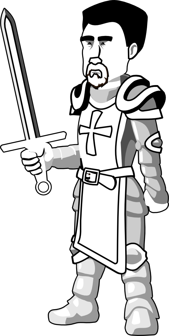 Similiar knight clip art black and white keywords
