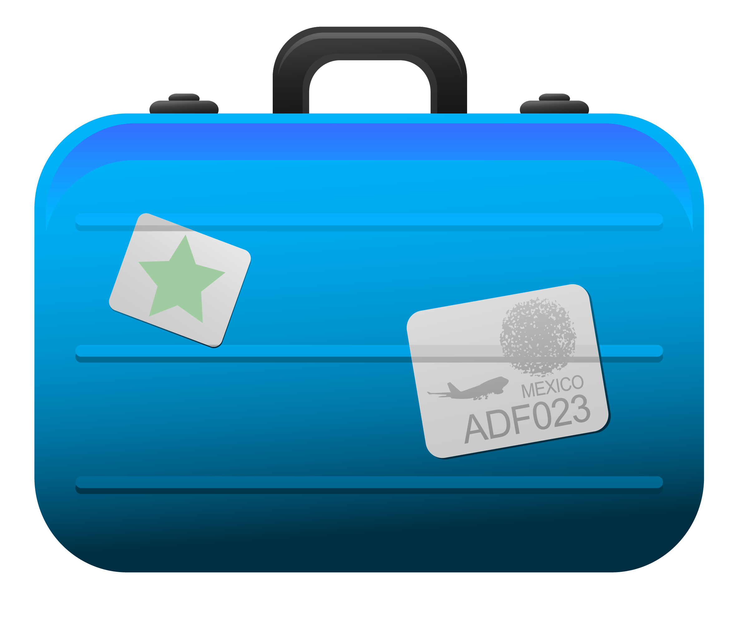 Stacked suitcase clip art free clipart
