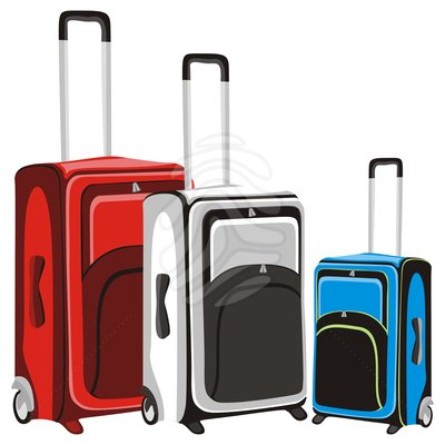 Suitcase luggage clipart kid 3