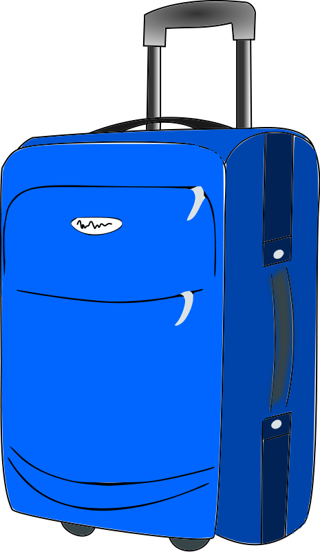Suitcase luggage clipart kid