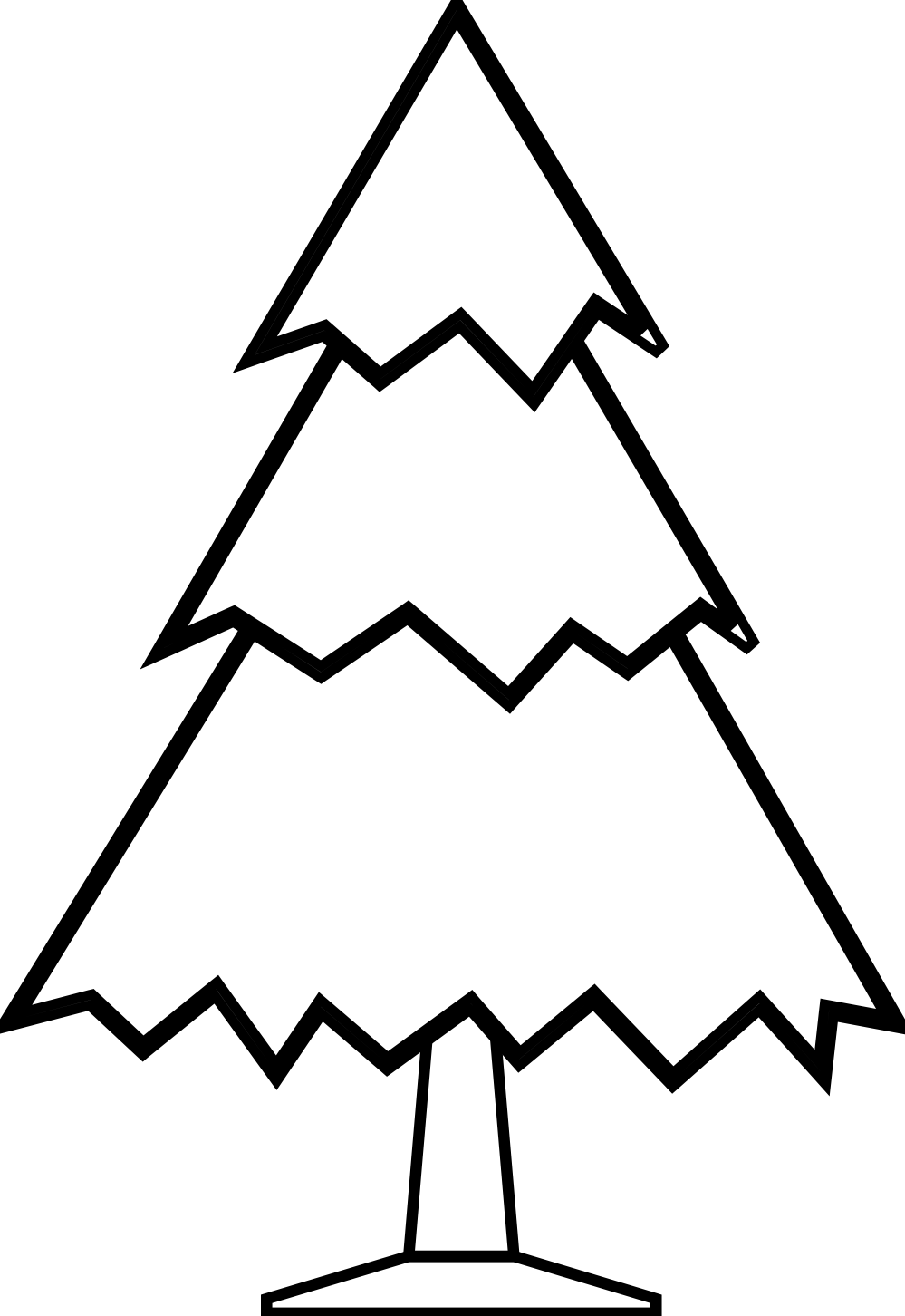 Tree  black and white christmas tree clipart black and white free 2