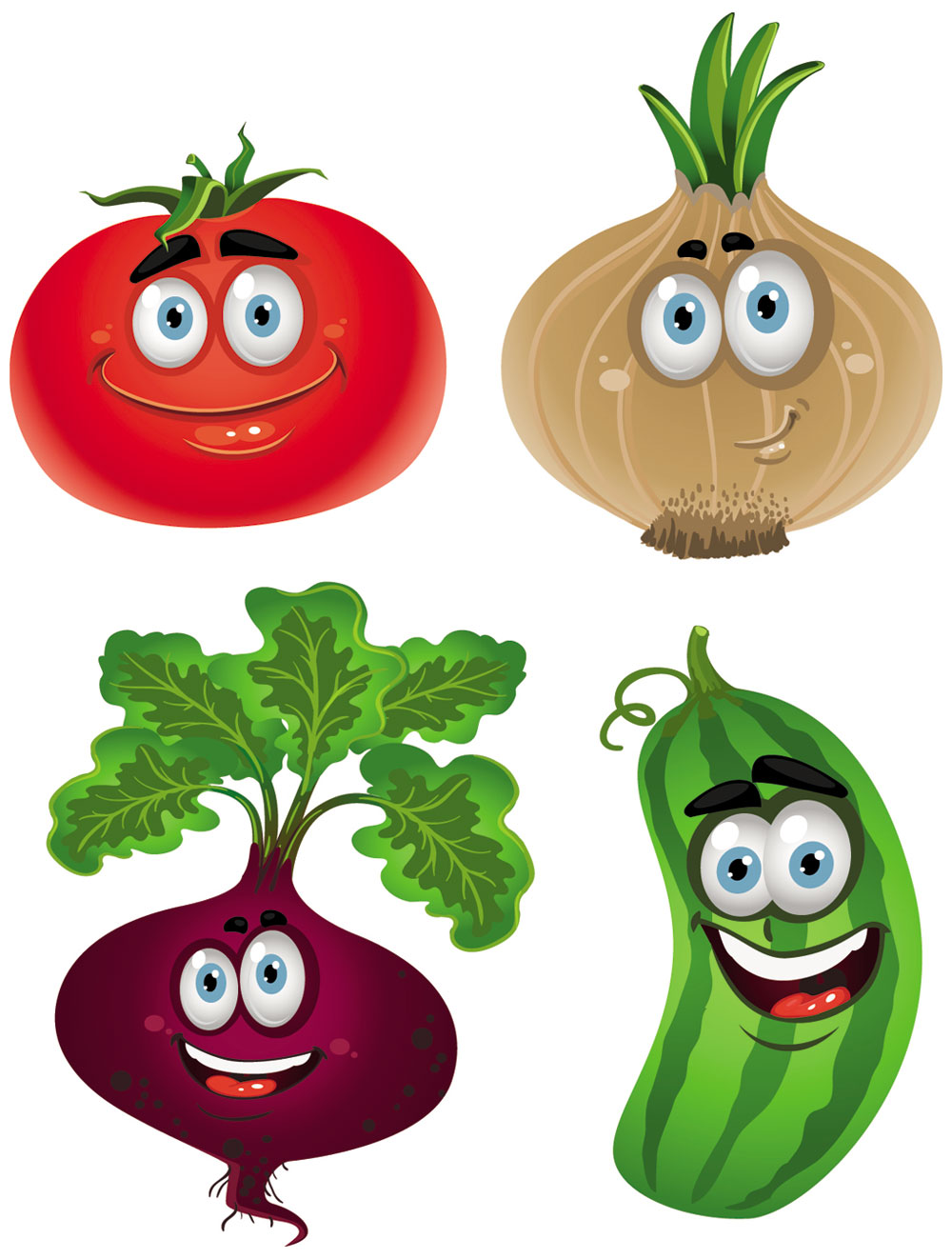 Cartoon vegetable clipart clipartix