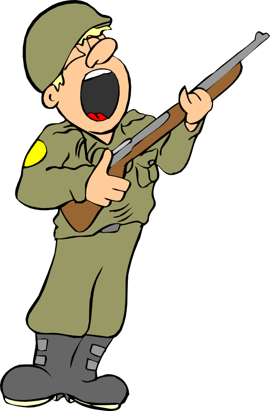 Clipart soldier 2