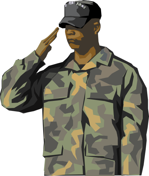 Clipart soldier 4