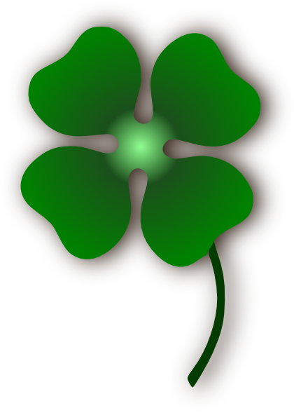 Four leaf clover clip art at vector clip art