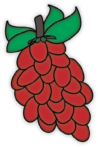Grapes clip art image