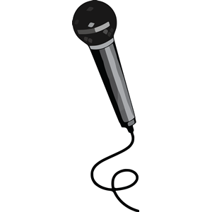Microphone clipart black clipart cliparts of