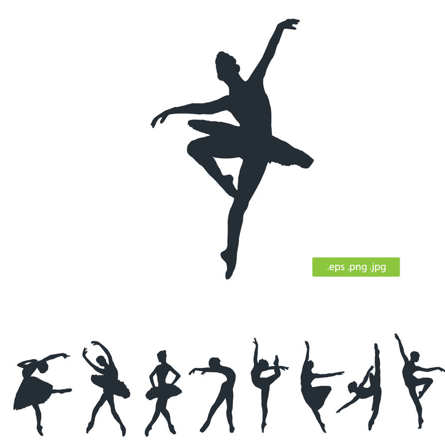 Ballerina vector by silhouettes clipart on deviantart