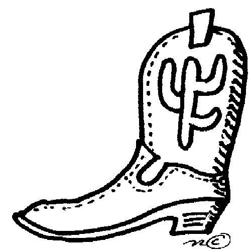 Cowboy boot cartoonwboy boots clip art indianstumeswboy andwgirl