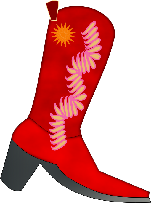 Cowboy boot free to use clipart