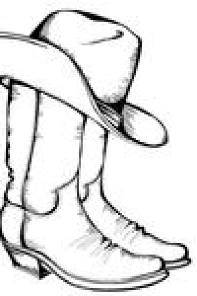 Cowboy boot pictures ofwboy hats and boots clipart clipartix