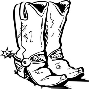 Cowboy boots clipart black and whitewboy clip art image 2 2