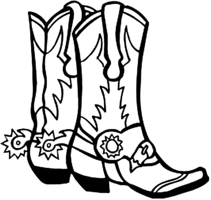 Cowboy bootwgirl boot clip art at vector image