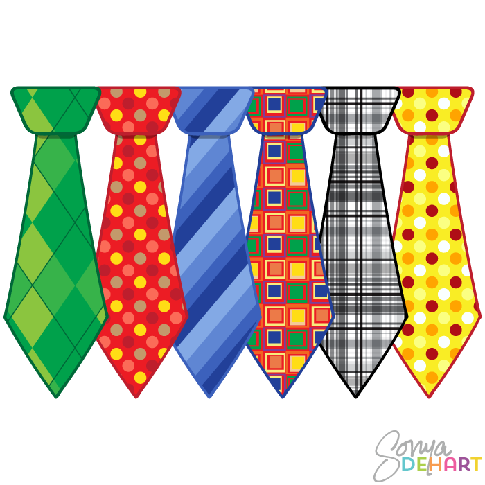 Fathers day clip art father'day neckties
