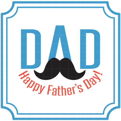 Fathers day labels 2 cards clip art