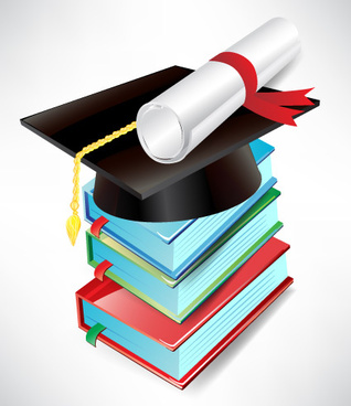 Free graduation cap and diploma clip art free vector download 2