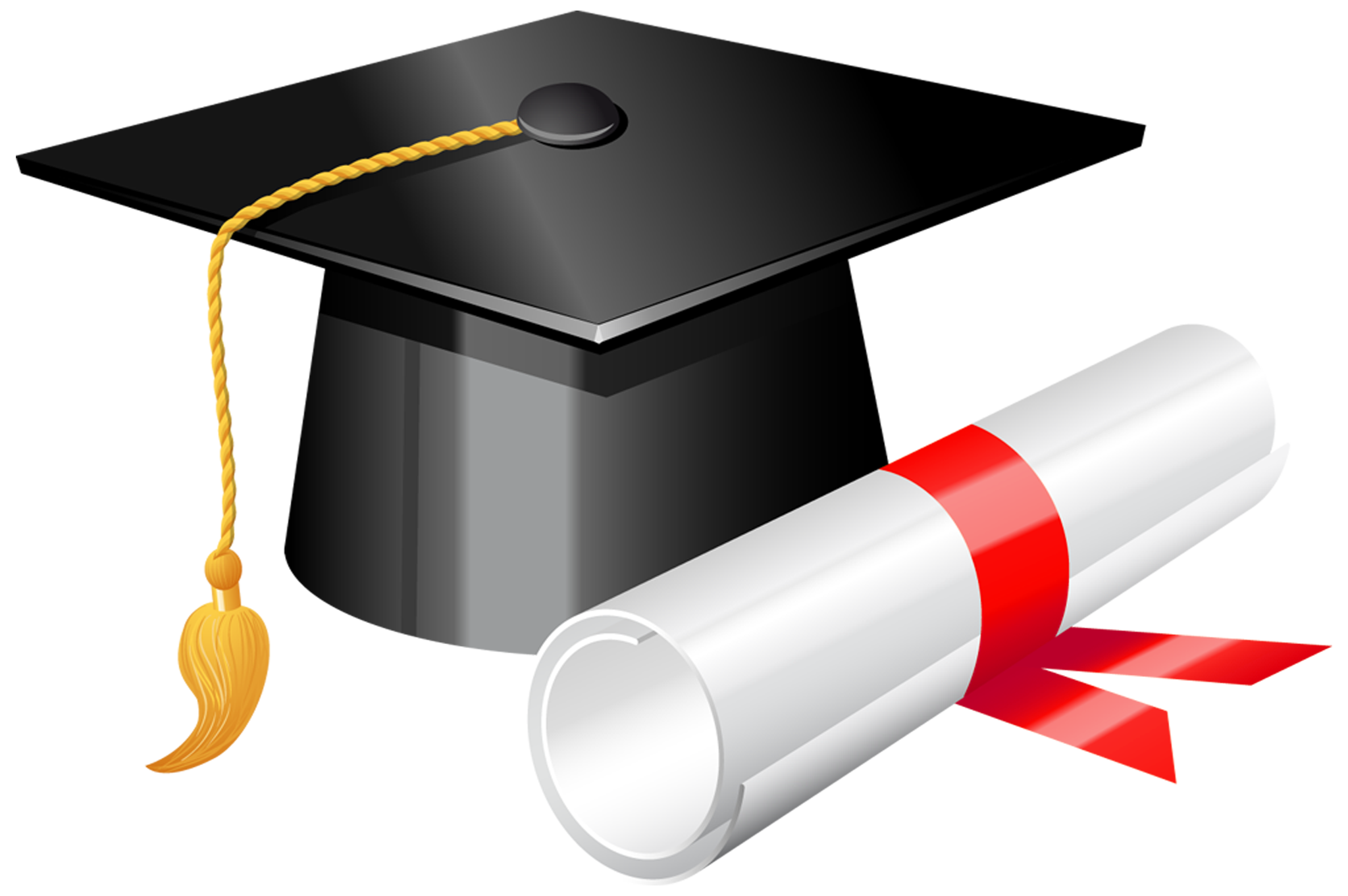 Graduation cap and diploma clipart clipart pie cliparts