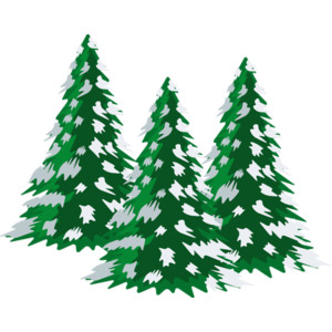 Tree with snow clipart clip art 2
