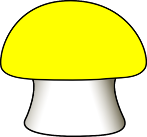 Yellow mushroom clip art at vector clip art