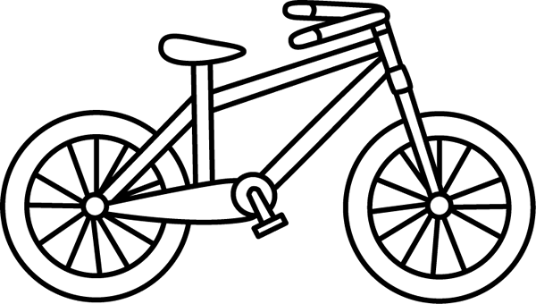 Bicycle bike clipart black and white free images