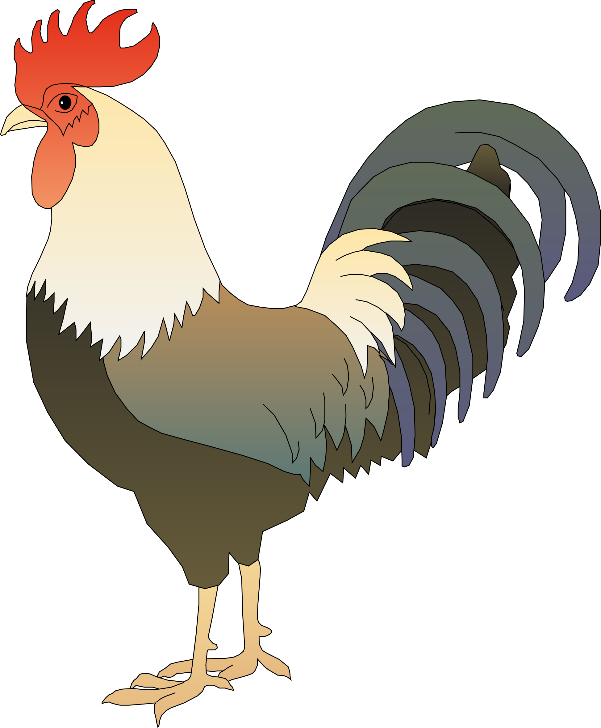 Clipart rooster