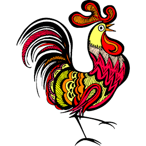 Rooster clip art rooster clipart fans 4
