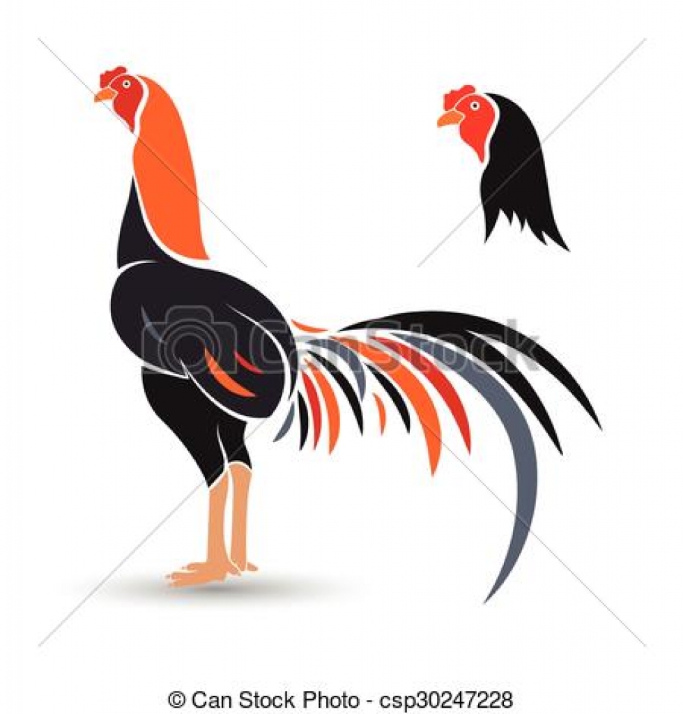Rooster gameck vector clip art free clipart game