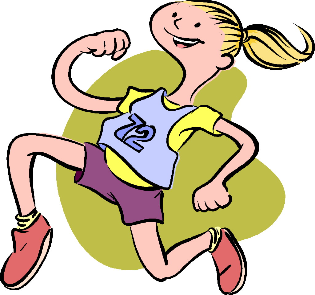 Runner girl running race clipart free images 2
