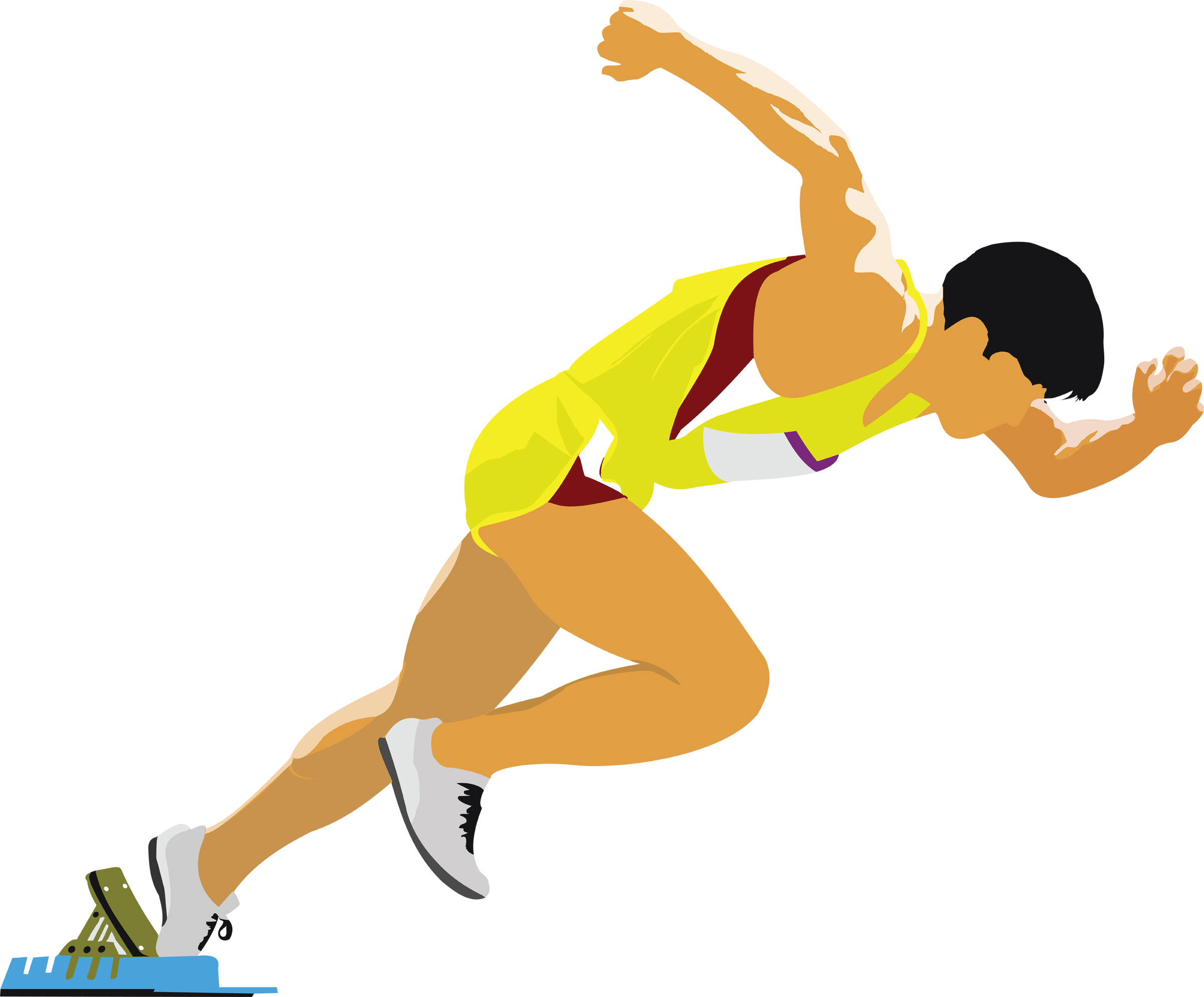 Runner running clip art animated free clipart images
