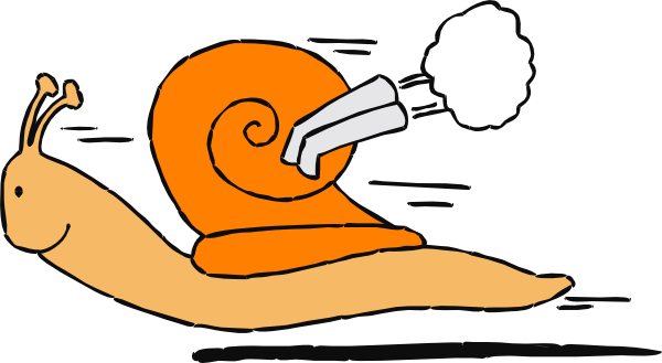 Speedy snail clip art at clker vector clipartix