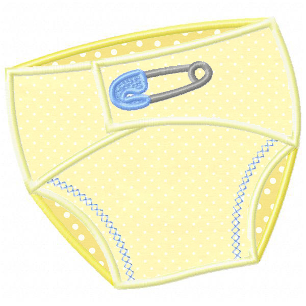 Baby in diaper clipart 2 clipartix