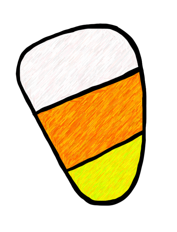 Candy corn black and white candyrn clip art black