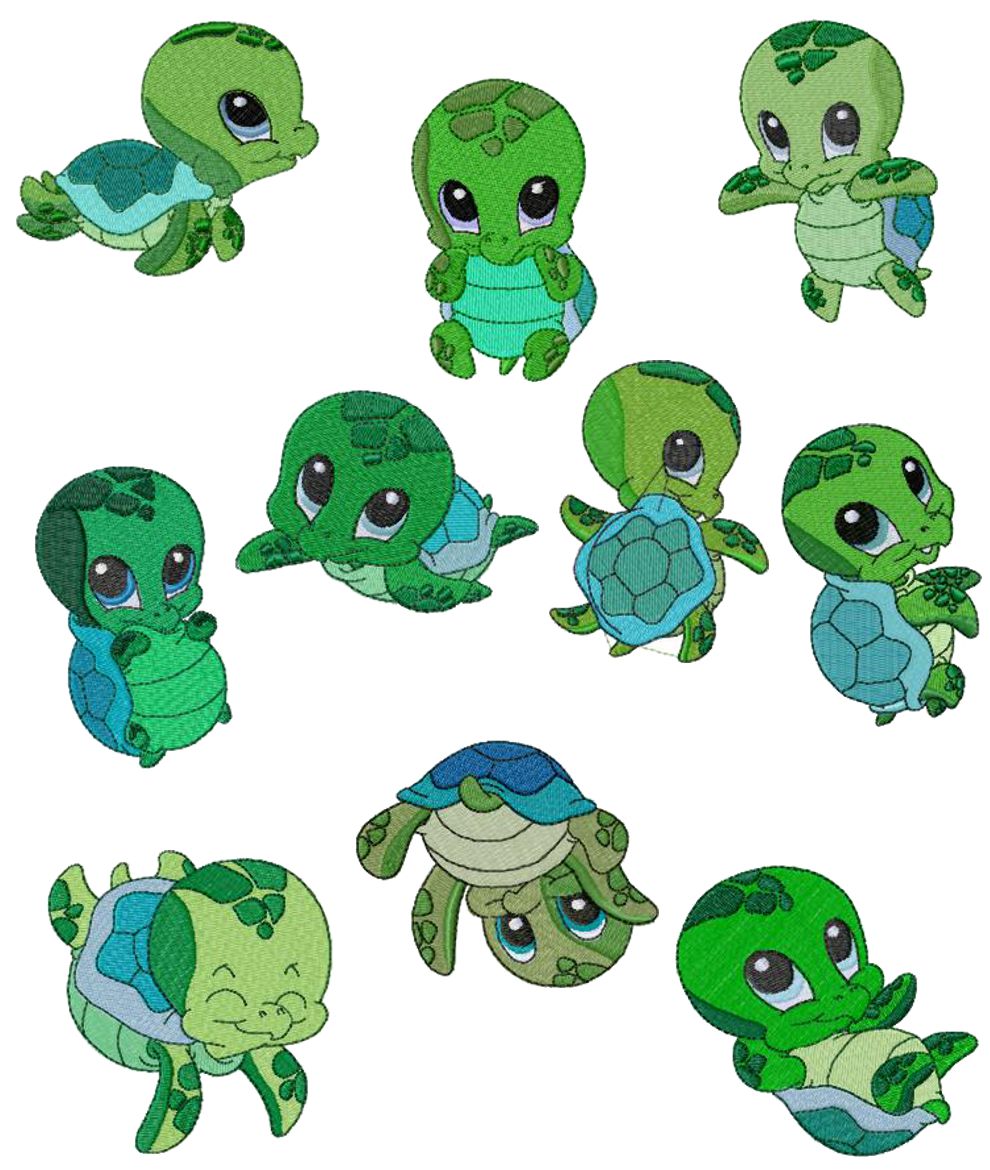 Cartoon sea turtle clip art library