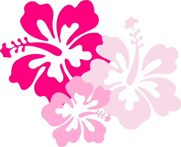 Hawaiian flower pattern pink hibiscus clip art pic 1 clker