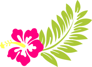 Pink hibiscus clip art at vector clip art
