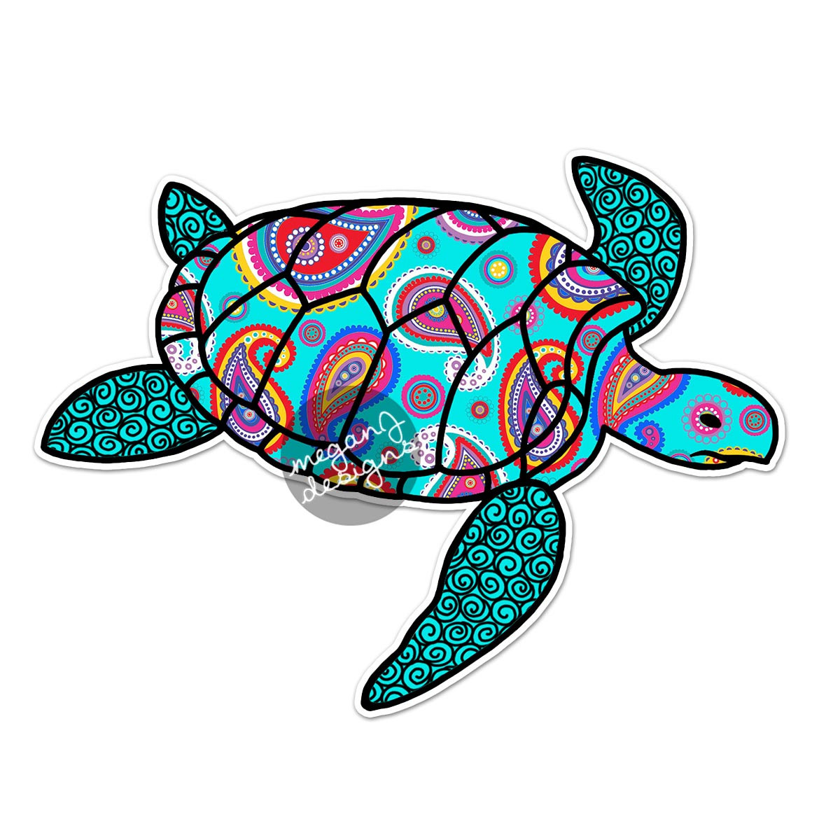 Sea turtle turquoise turtle clipartllection
