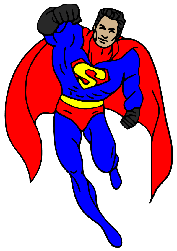 Superman clip art free free clipart images