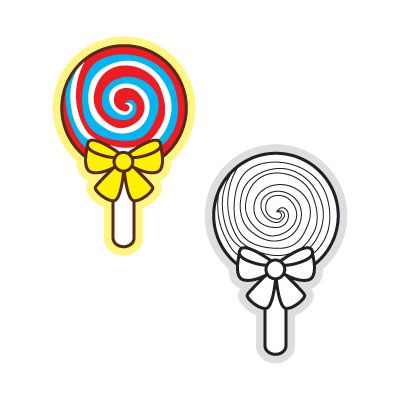 Cartoon lollipop clipart image clipartix