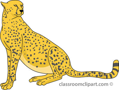 Cheetah clip art clipartix