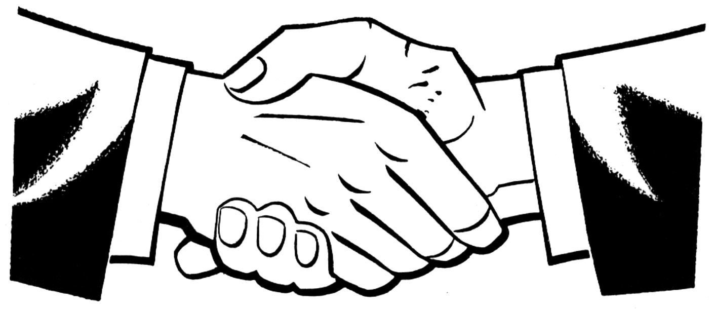 Handshake shaking hands hand shake clip art clipart image 2