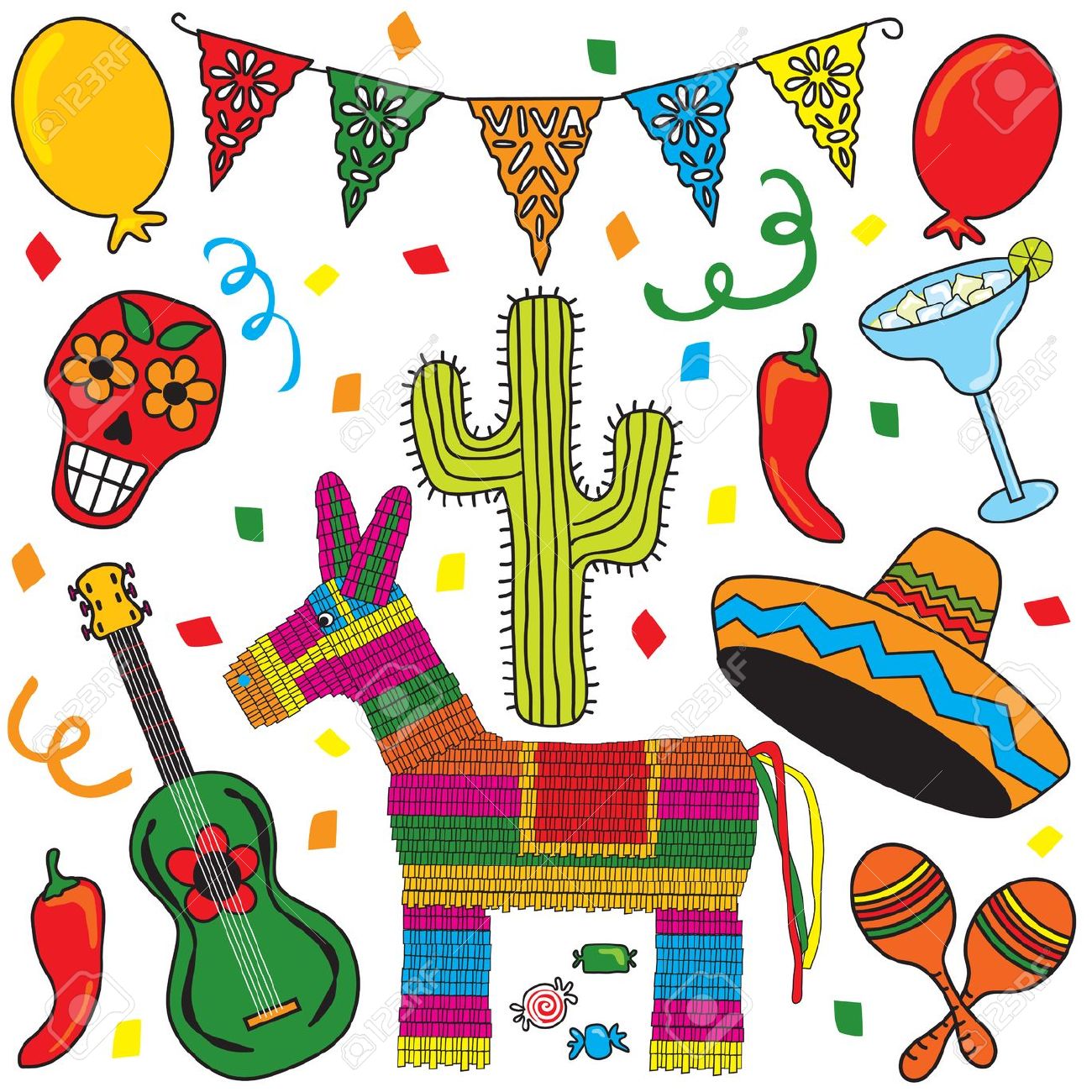 Mexican clip art words free clipart images