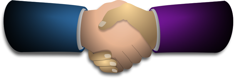 Shaking hands handshake clip art at vector image