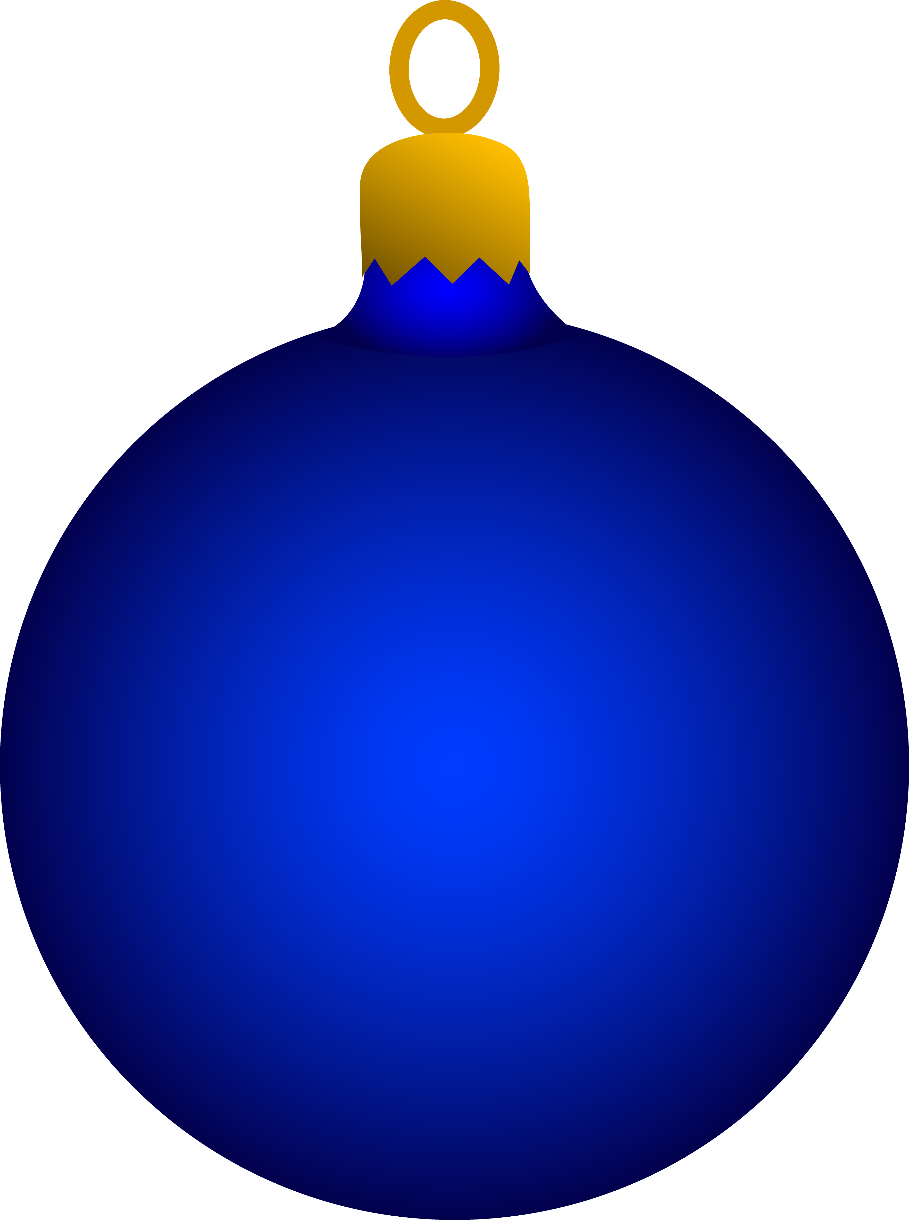 Blue christmas tree ornament free clip art