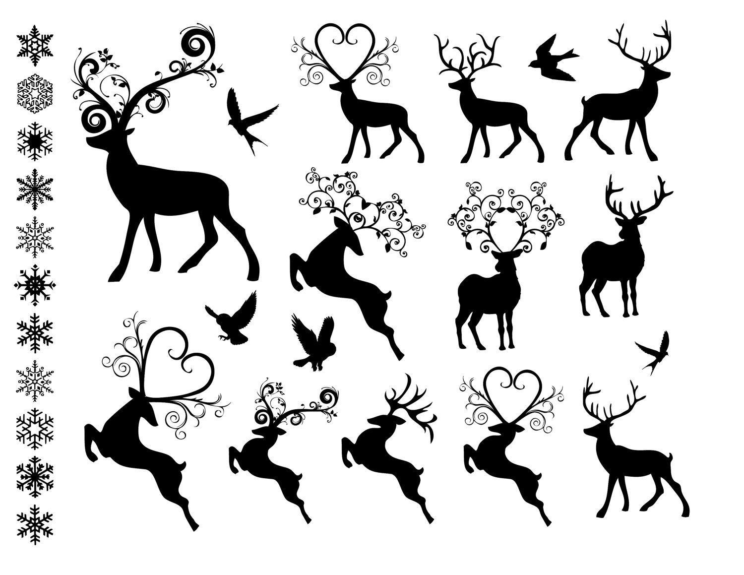 Christmas ornament black and white christmas clipart 3