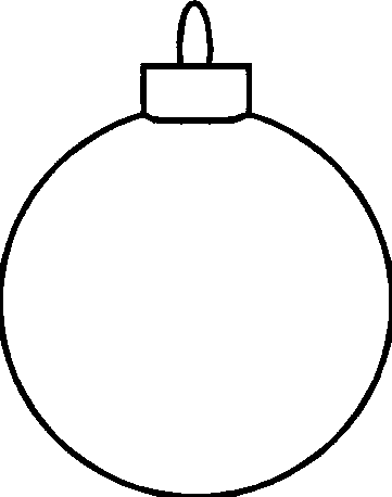 Christmas ornament black and white christmas outline cliparts