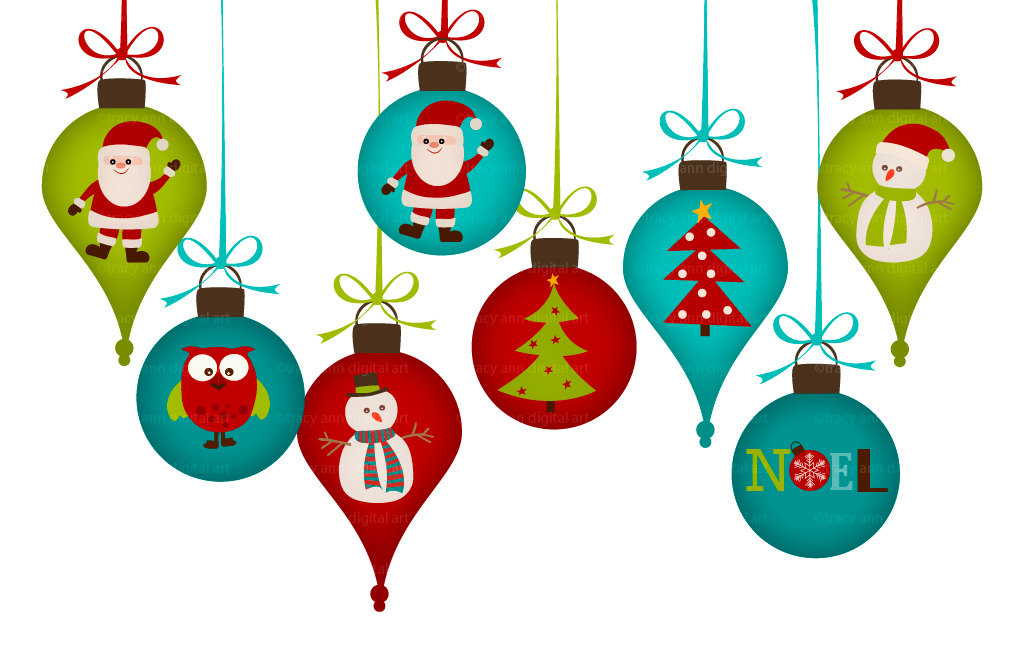 Christmas ornaments images clip art 1