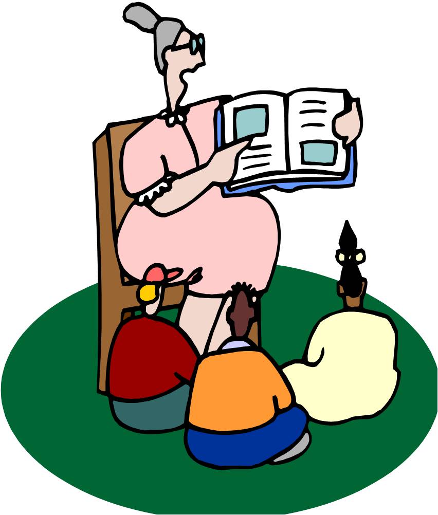 Grandma storytelling clipart cliparts and others art inspiration