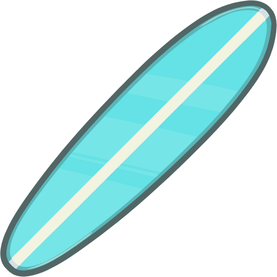 Hawaiian surfboard clipart image clipartix