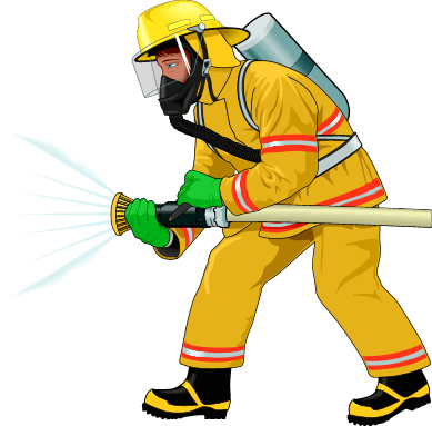 Occupation as a fireman free clipart images