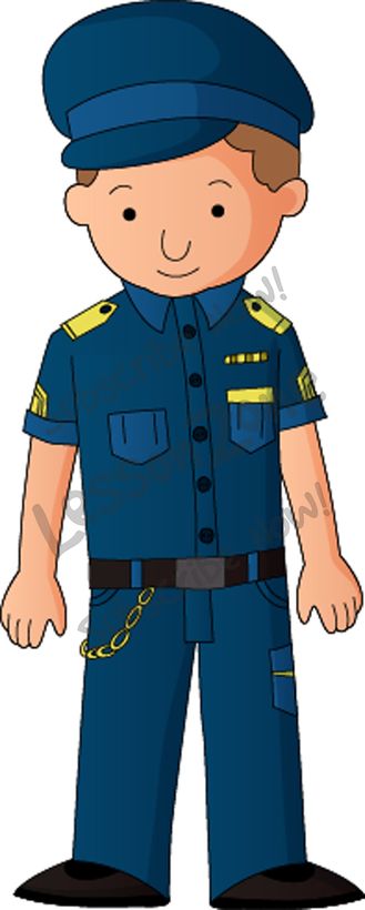 Police officer cartoon clipart image 5 2